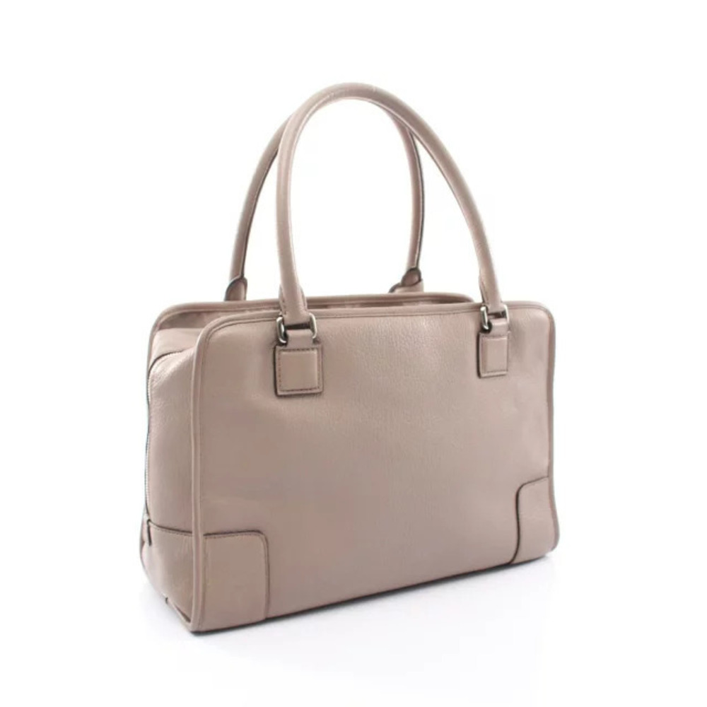 Loewe Beige Handbag Leather Cream Amazona Tan Cream